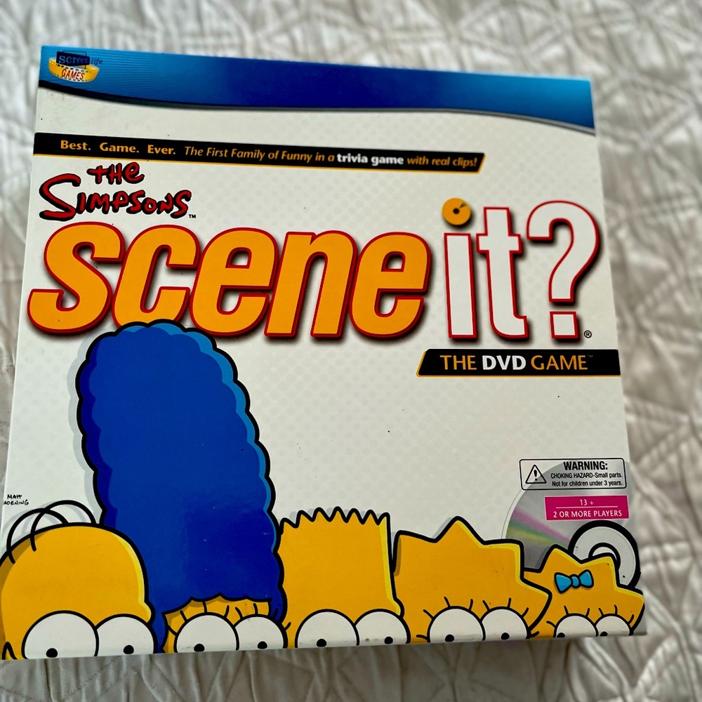 Never Opened The Simpson,s Scene It Game 2009